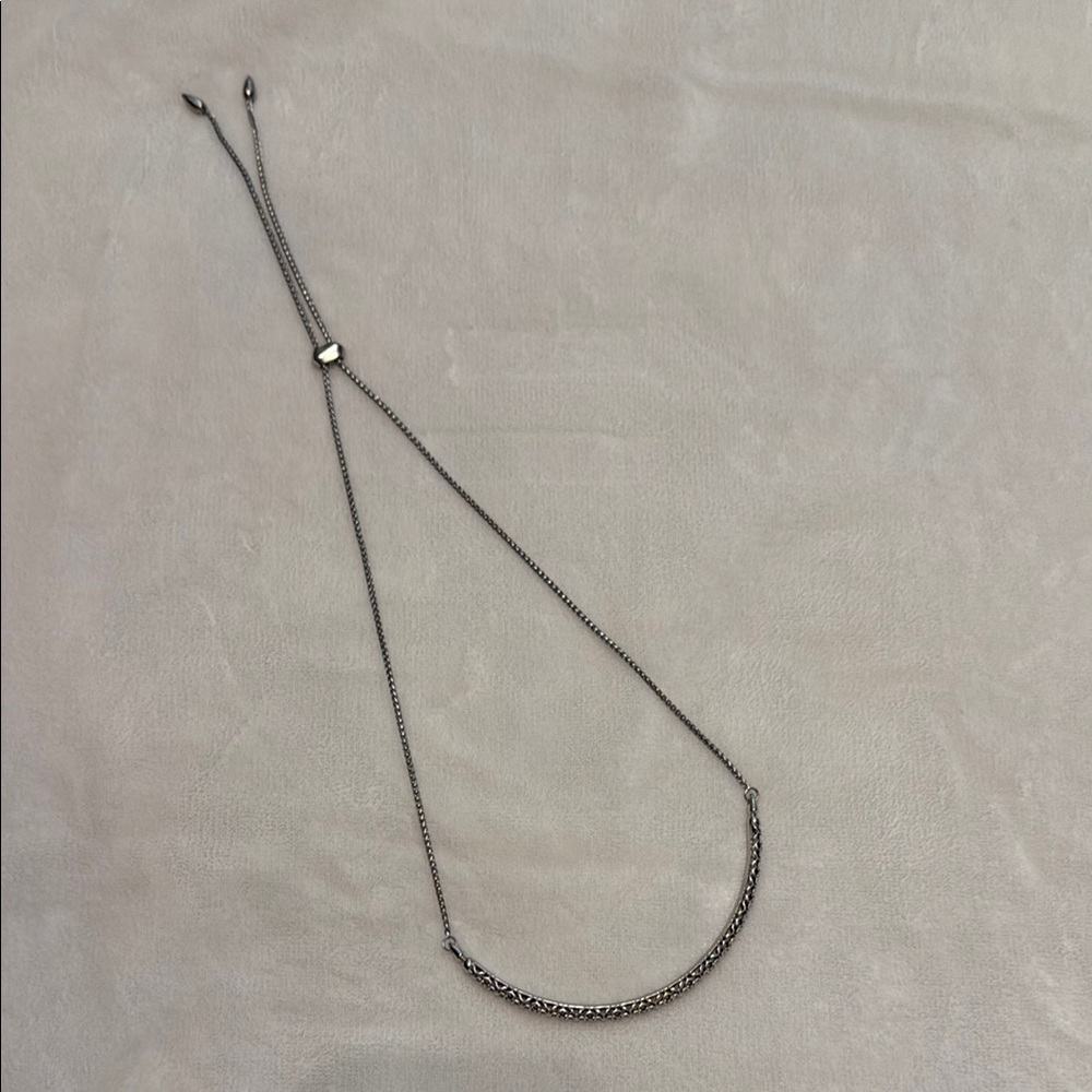 Kendra Scott Silver Adjustable Chocker Necklace - Picture 5 of 6